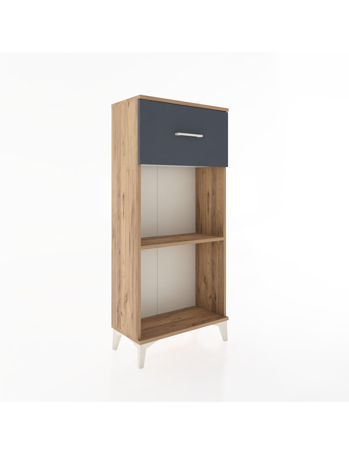 Hyperion Dolap Tek Raflı Tek Çekmeceli 60x44x134 Çam-Antrasit