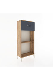 Hyperion Dolap Tek Raflı Tek Çekmeceli 60x44x134 Çam-Antrasit