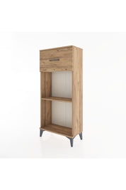 Hyperion Dolap Tek Raflı Tek Çekmeceli 60x44x134 Çam-Çam