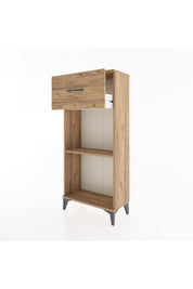 Hyperion Dolap Tek Raflı Tek Çekmeceli 60x44x134 Çam-Çam