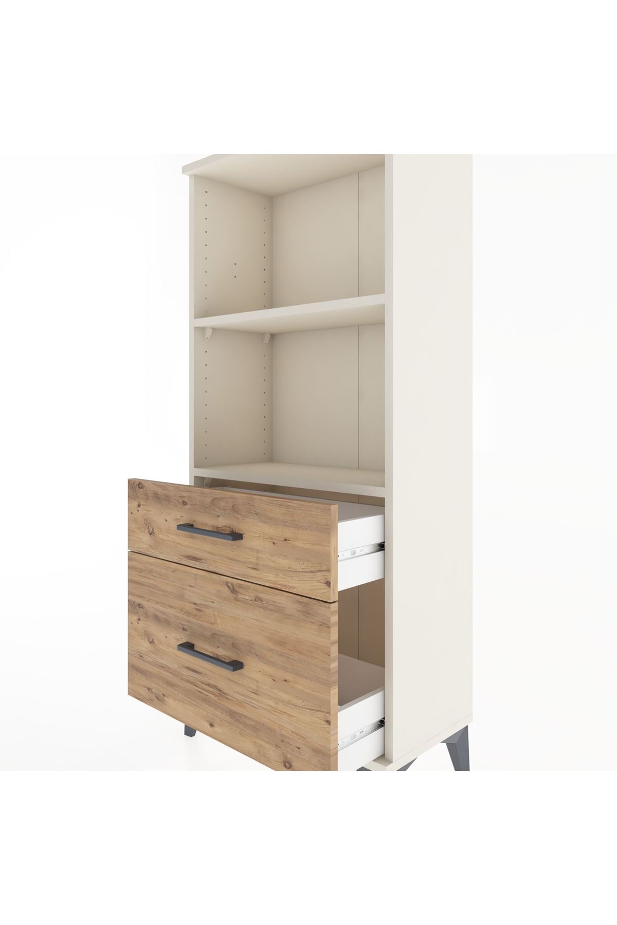 Hyperion Dolap 2 Raflı 2 Çekmeceli 60x44x134 Aytaşı-Çam