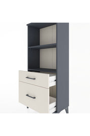 Hyperion Dolap 2 Raflı 2 Çekmeceli 60x44x134 Antrasit-Aytaşı