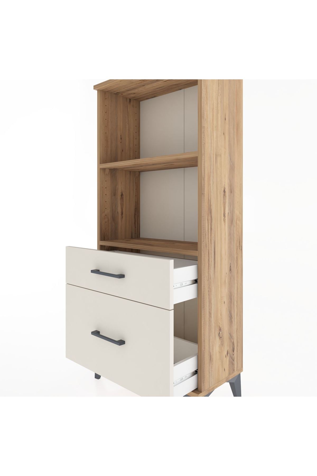Hyperion Dolap 2 Raflı 2 Çekmeceli 60x44x134 Çam-Aytaşı