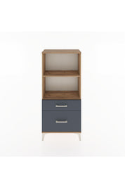 Hyperion Dolap 2 Raflı 2 Çekmeceli 60x44x134 Çam-Antrasit