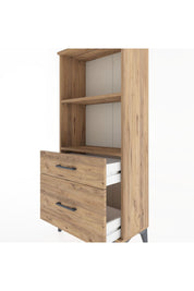 Hyperion Dolap 2 Raflı 2 Çekmeceli 60x44x134 Çam-Çam