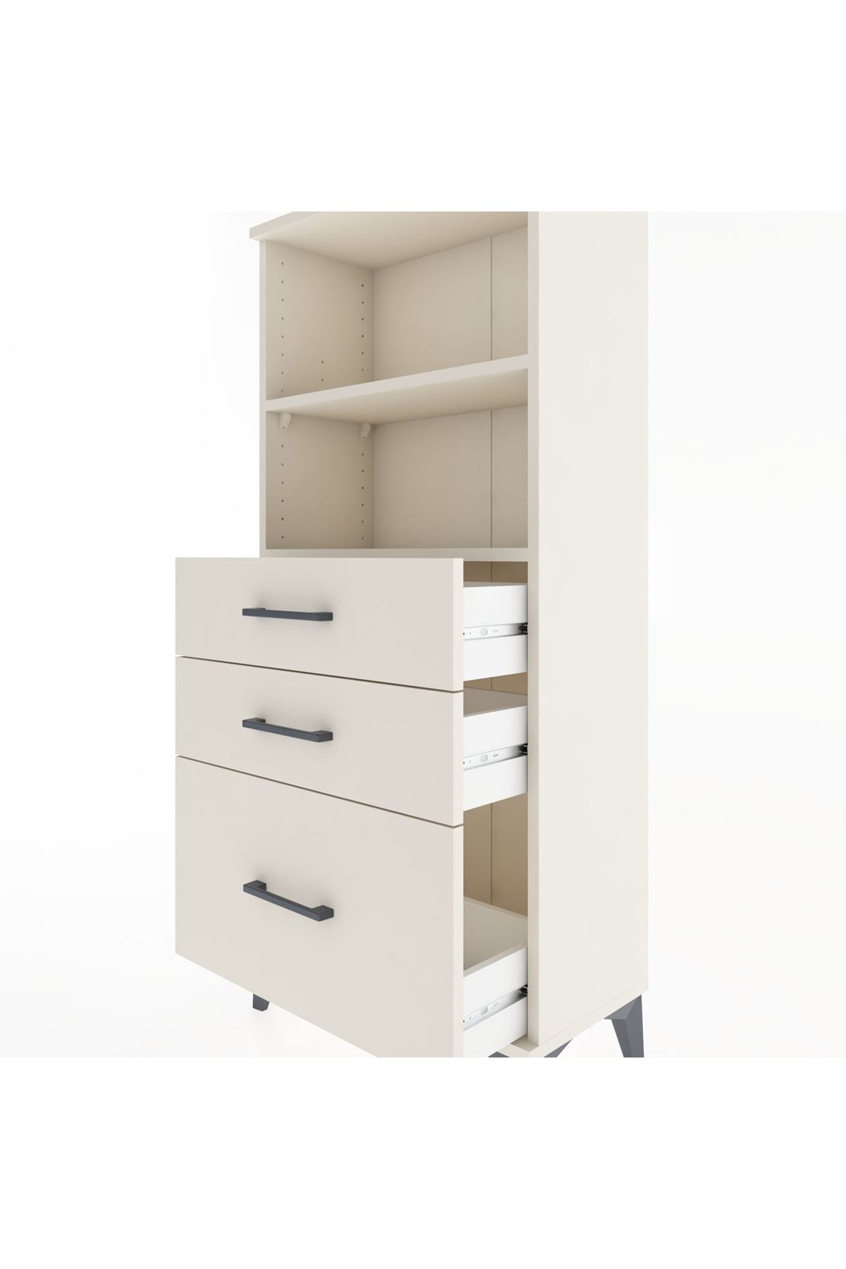 Hyperion Dolap 2 Raflı 3 Çekmeceli 60x44x134 Aytaşı-Aytaşı