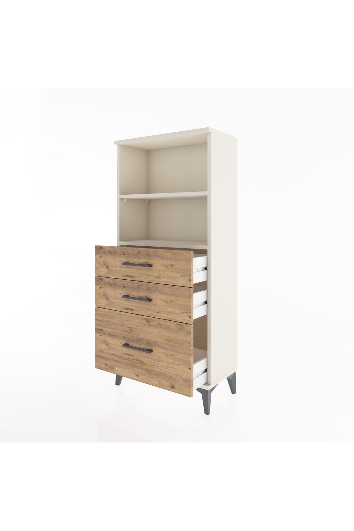 Hyperion Dolap 2 Raflı 3 Çekmeceli 60x44x134 Aytaşı-Çam