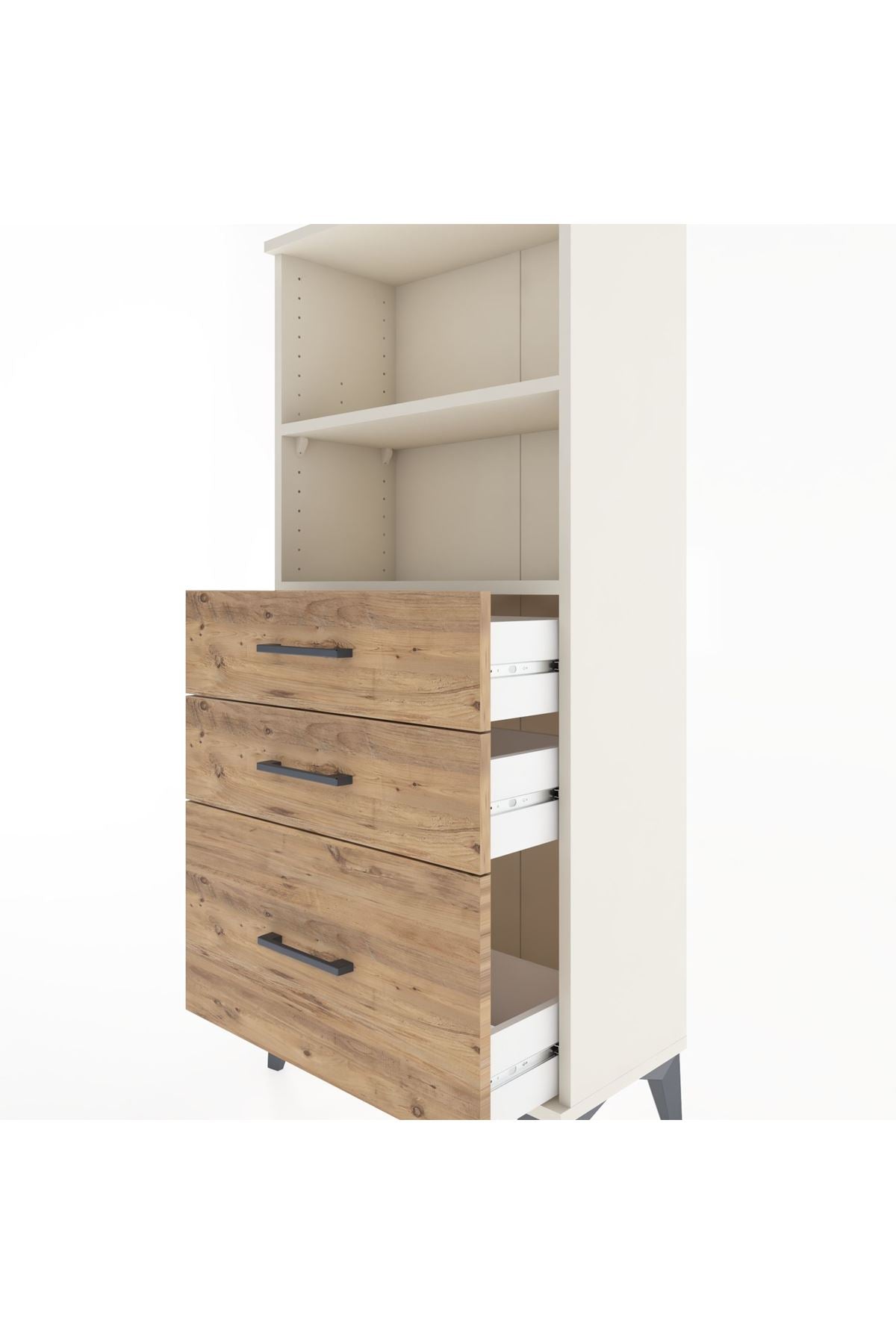 Hyperion Dolap 2 Raflı 3 Çekmeceli 60x44x134 Aytaşı-Çam