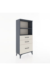 Hyperion Dolap 2 Raflı 3 Çekmeceli 60x44x134 Antrasit-Aytaşı
