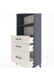 Hyperion Dolap 2 Raflı 3 Çekmeceli 60x44x134 Antrasit-Aytaşı