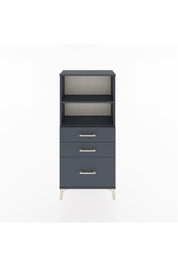 Hyperion Dolap 2 Raflı 3 Çekmeceli 60x44x134 Antrasit-Antrasit