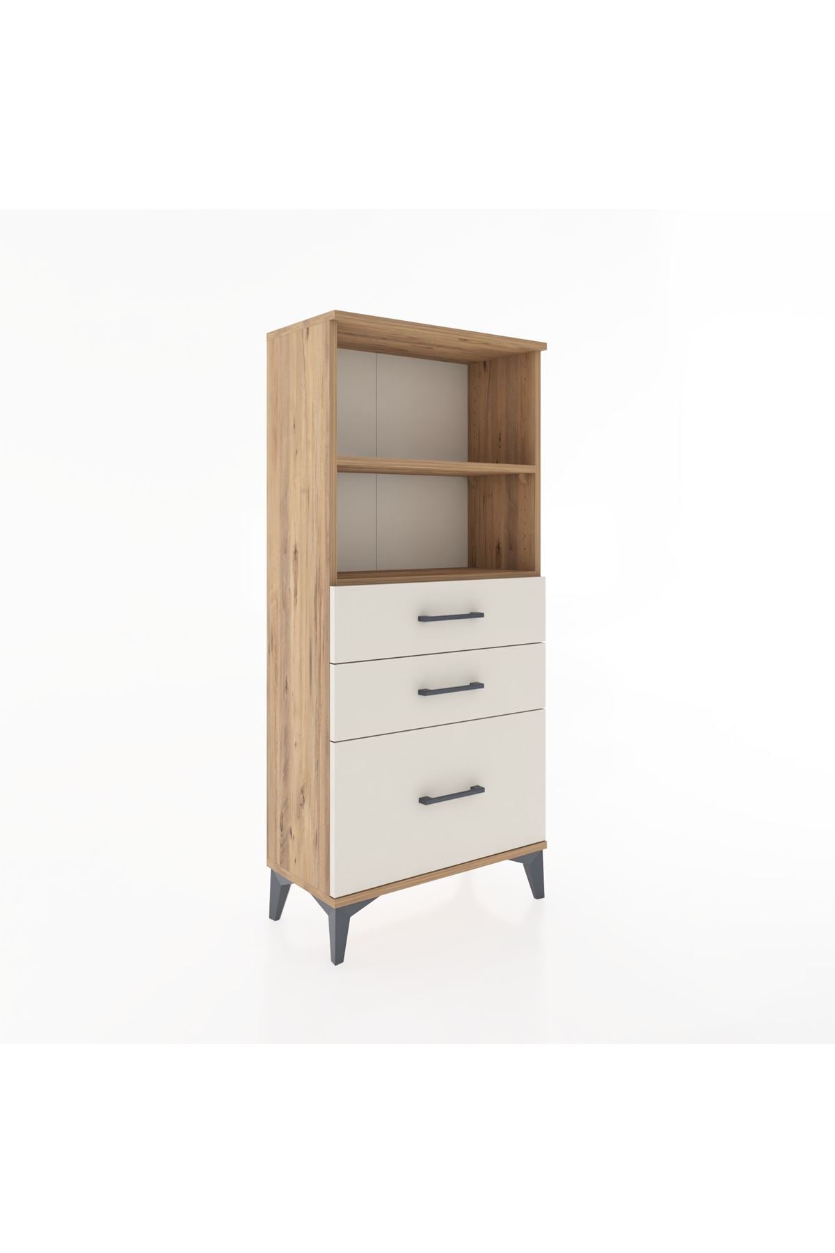 Hyperion Dolap 2 Raflı 3 Çekmeceli 60x44x134 Çam-Aytaşı