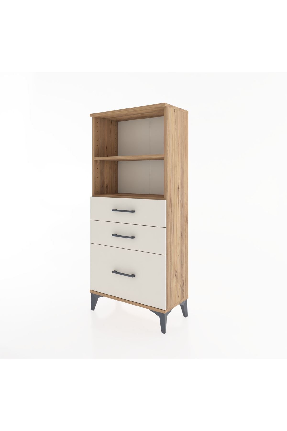 Hyperion Dolap 2 Raflı 3 Çekmeceli 60x44x134 Çam-Aytaşı