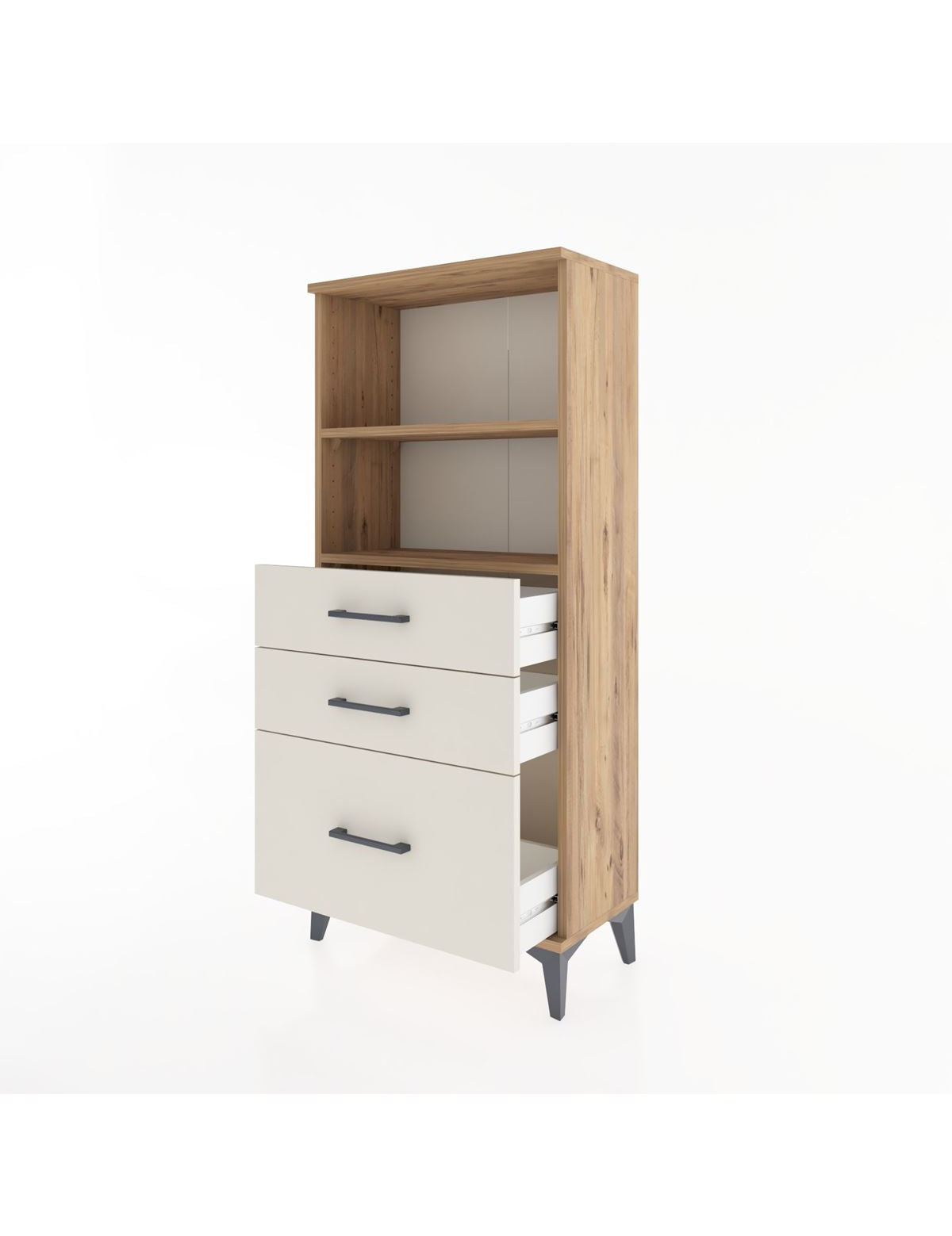 Hyperion Dolap 2 Raflı 3 Çekmeceli 60x44x134 - S50M005V7B
