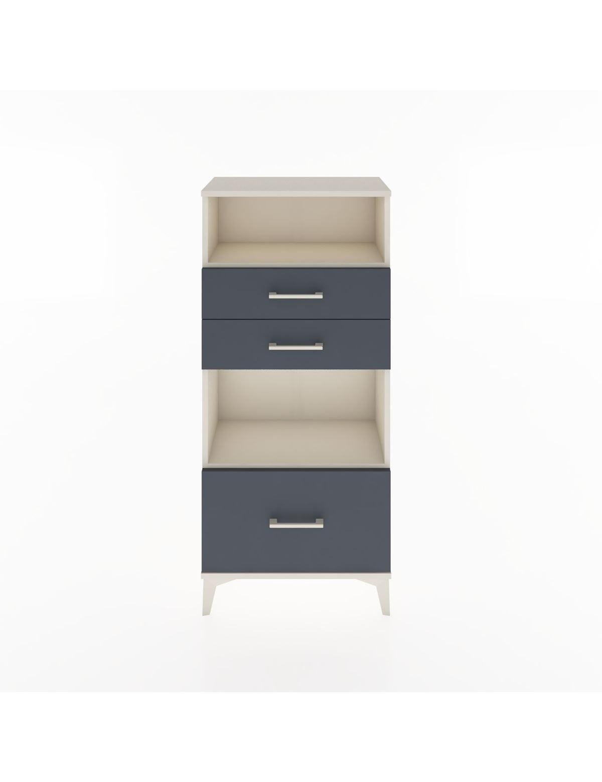 Hyperion Dolap 2 Raflı 3 Çekmeceli 60x44x134 Aytaşı-Antrasit