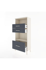 Hyperion Dolap 2 Raflı 3 Çekmeceli 60x44x134 Aytaşı-Antrasit