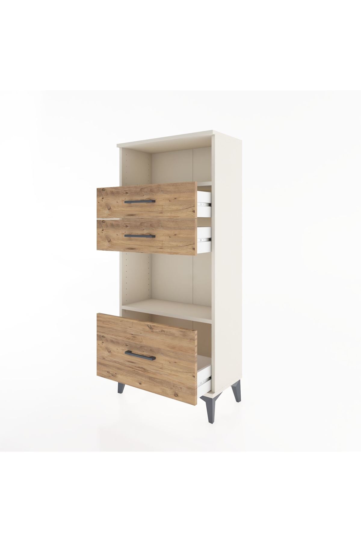 Hyperion Dolap 2 Raflı 3 Çekmeceli 60x44x134 Aytaşı-Çam