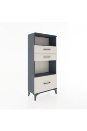 Hyperion Dolap 2 Raflı 3 Çekmeceli 60x44x134 Antrasit-Aytaşı