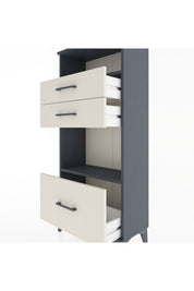 Hyperion Dolap 2 Raflı 3 Çekmeceli 60x44x134 Antrasit-Aytaşı