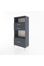 Hyperion Dolap 2 Raflı 3 Çekmeceli 60x44x134 Antrasit-Antrasit