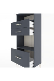 Hyperion Dolap 2 Raflı 3 Çekmeceli 60x44x134 Antrasit-Antrasit