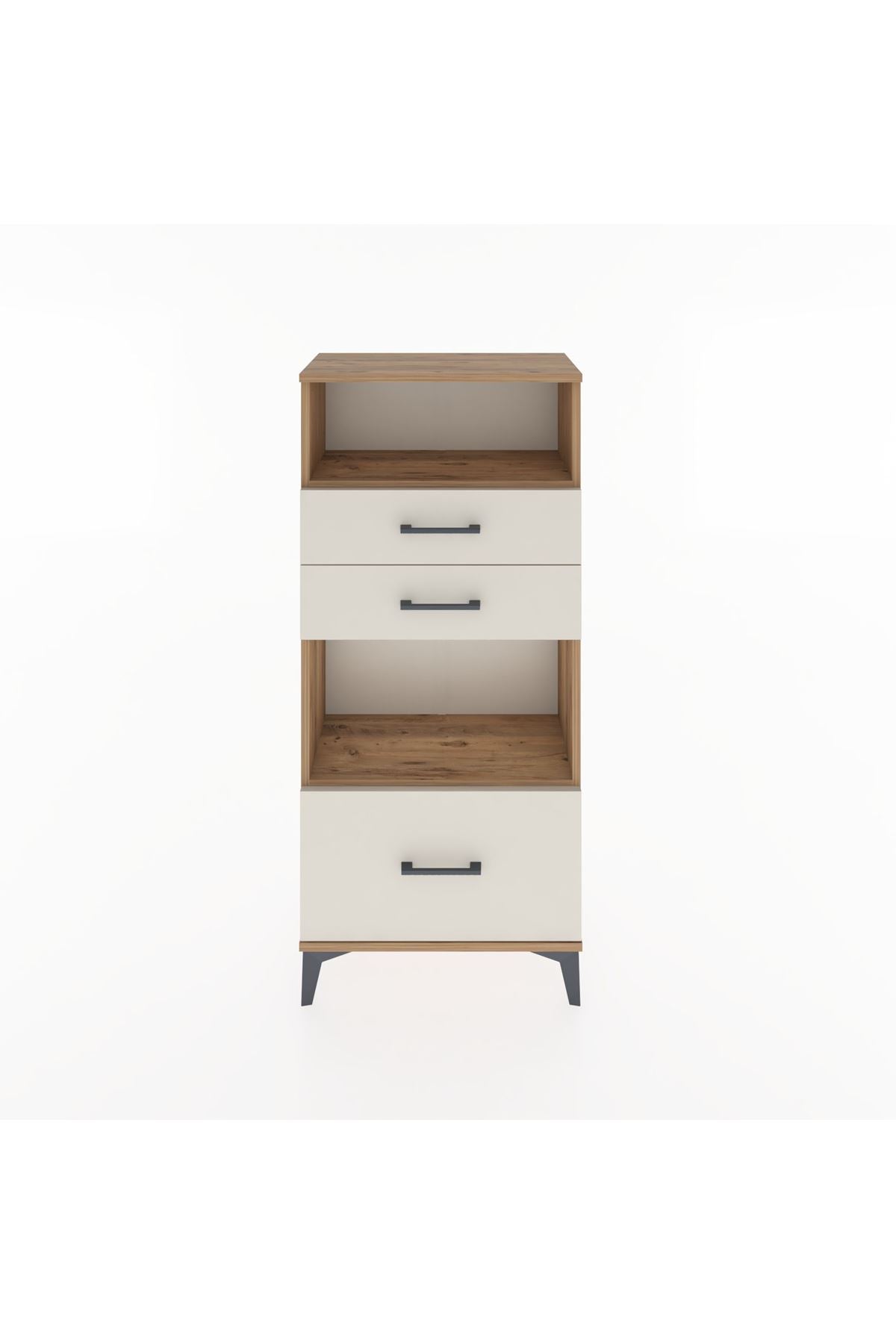 Hyperion Dolap 2 Raflı 3 Çekmeceli 60x44x134 Çam-Aytaşı