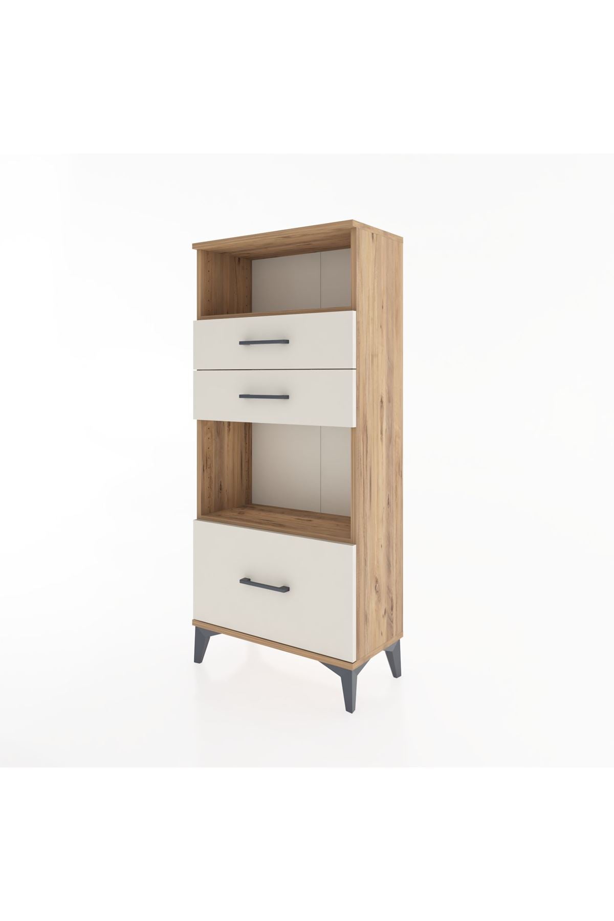 Hyperion Dolap 2 Raflı 3 Çekmeceli 60x44x134 Çam-Aytaşı