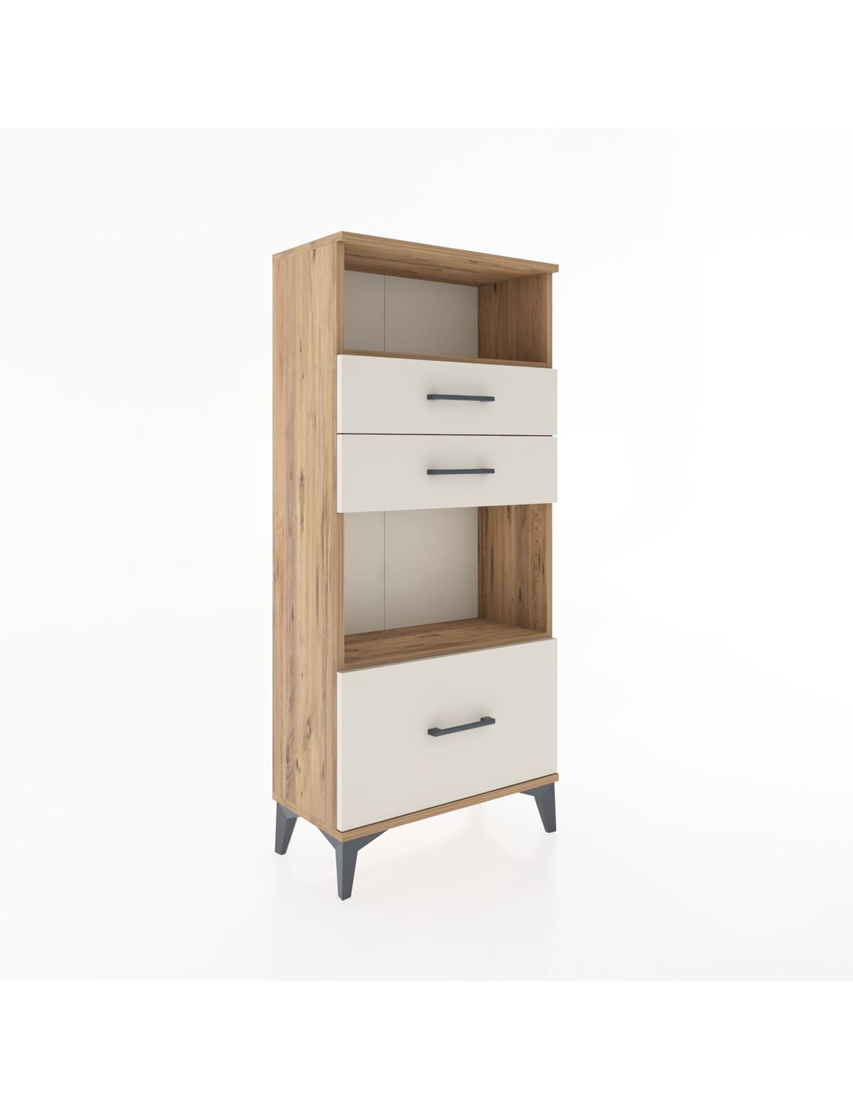 Hyperion Dolap 2 Raflı 3 Çekmeceli 60x44x134 Çam-Aytaşı