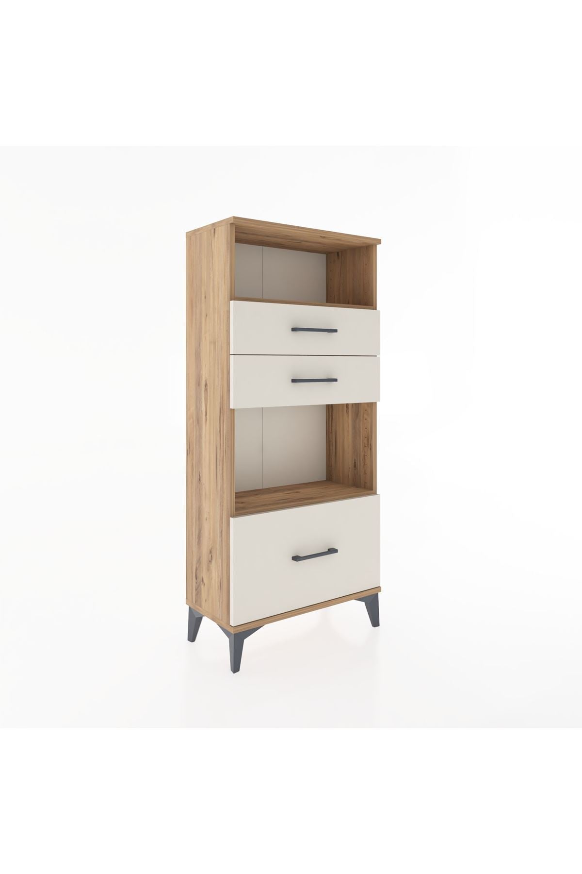 Hyperion Dolap 2 Raflı 3 Çekmeceli 60x44x134 Çam-Aytaşı