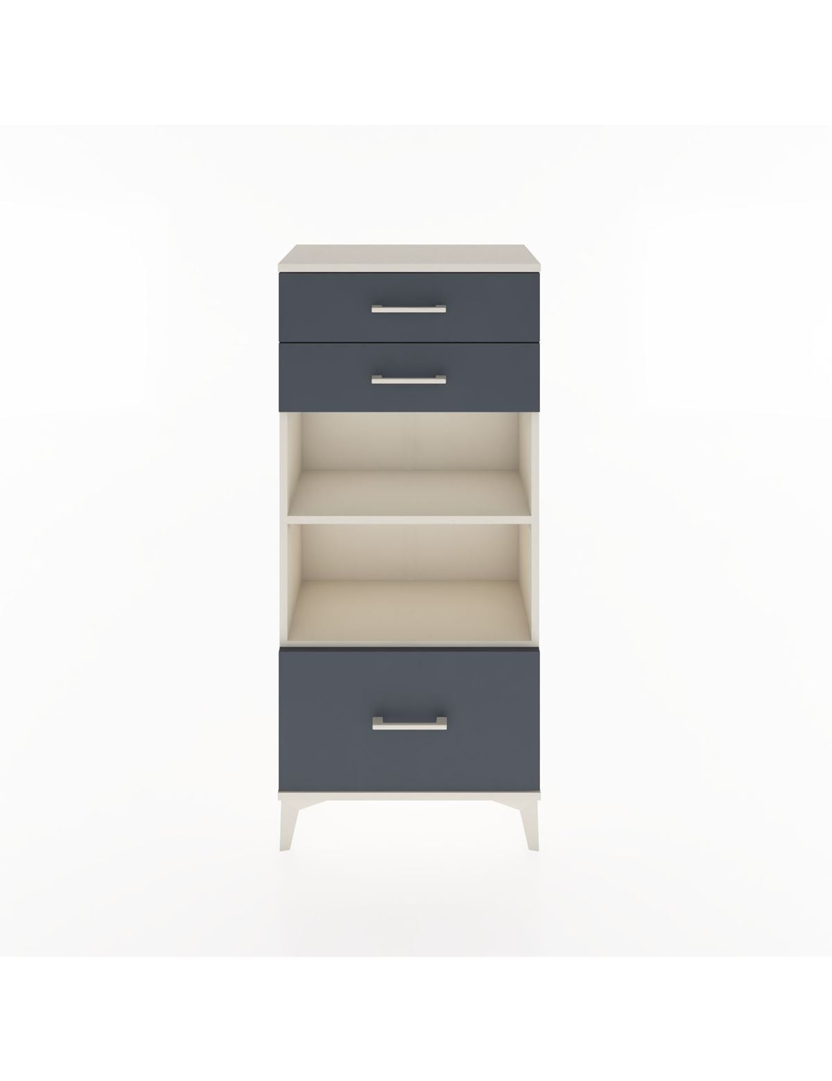 Hyperion Dolap 2 Raflı 3 Çekmeceli 60x44x134 Aytaşı-Antrasit