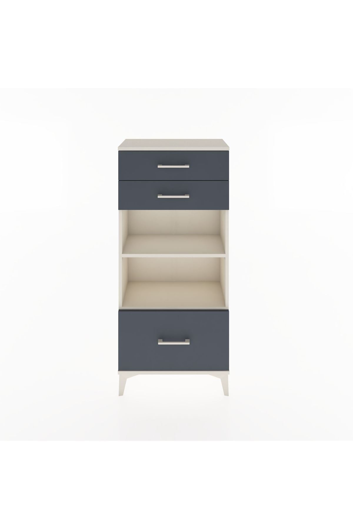 Hyperion Dolap 2 Raflı 3 Çekmeceli 60x44x134 Aytaşı-Antrasit