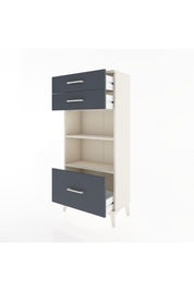 Hyperion Dolap 2 Raflı 3 Çekmeceli 60x44x134 Aytaşı-Antrasit