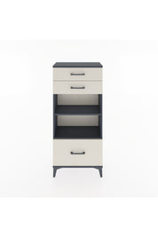 Hyperion Dolap 2 Raflı 3 Çekmeceli 60x44x134 Antrasit-Aytaşı