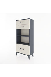 Hyperion Dolap 2 Raflı 3 Çekmeceli 60x44x134 Antrasit-Aytaşı