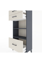 Hyperion Dolap 2 Raflı 3 Çekmeceli 60x44x134 Antrasit-Aytaşı