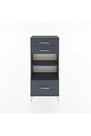 Hyperion Dolap 2 Raflı 3 Çekmeceli 60x44x134 Antrasit-Antrasit