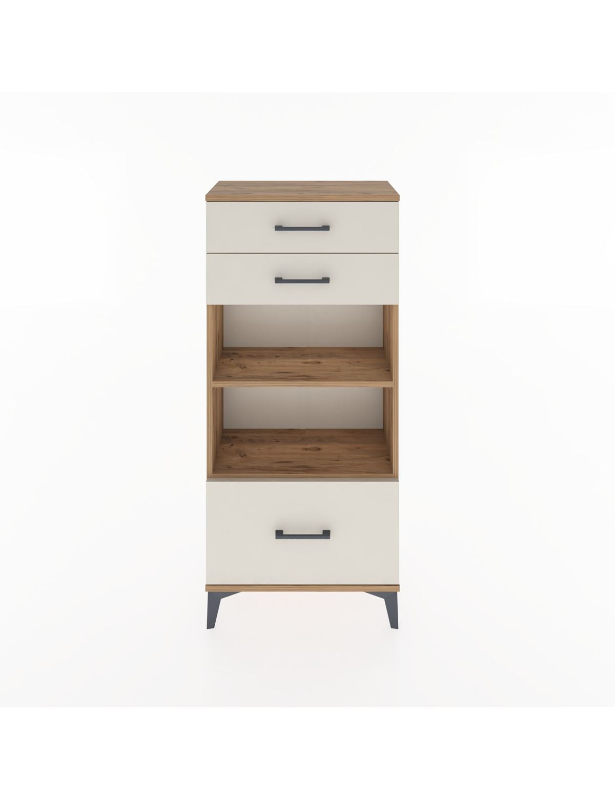 Hyperion Dolap 2 Raflı 3 Çekmeceli 60x44x134 Çam-Aytaşı