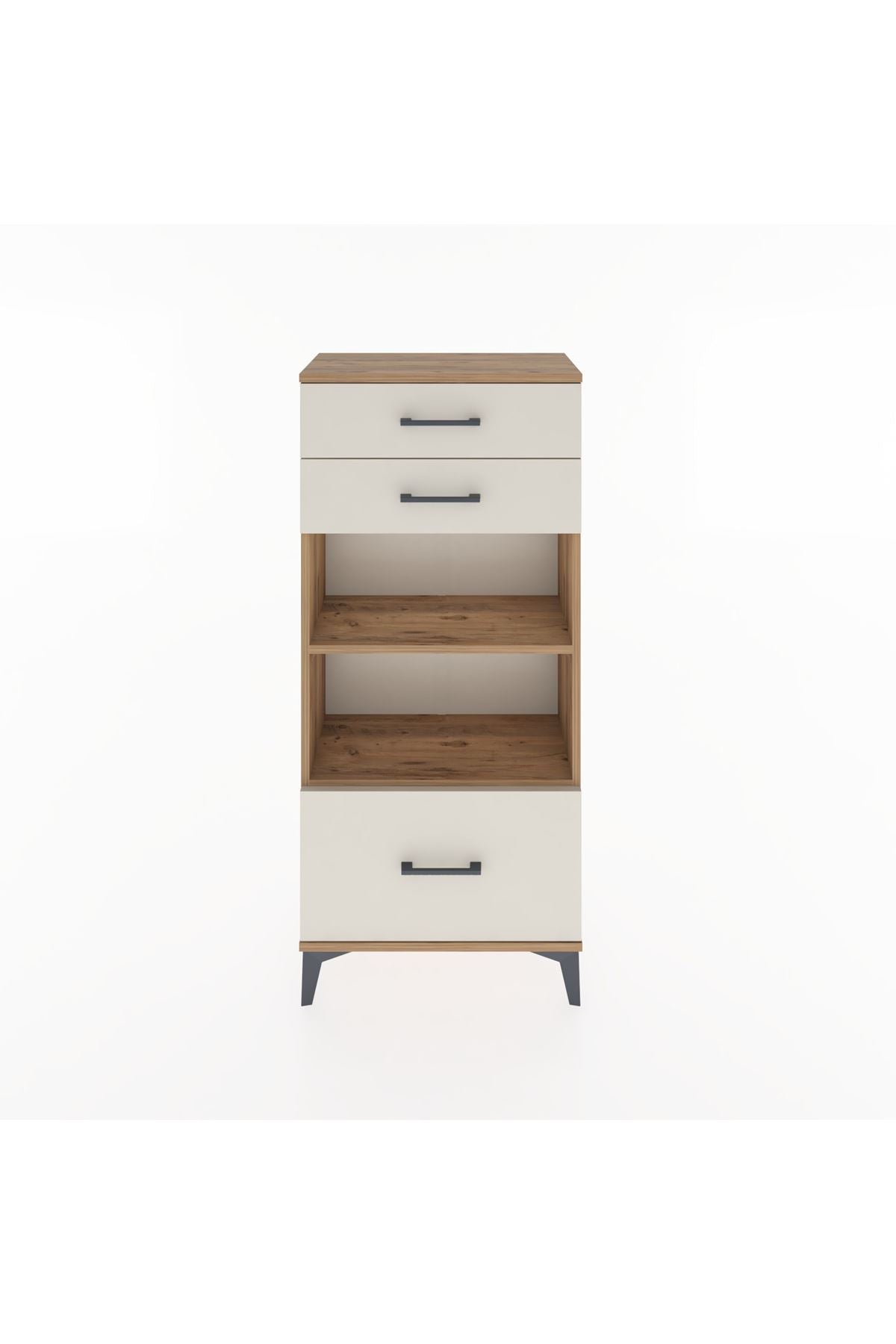 Hyperion Dolap 2 Raflı 3 Çekmeceli 60x44x134 Çam-Aytaşı