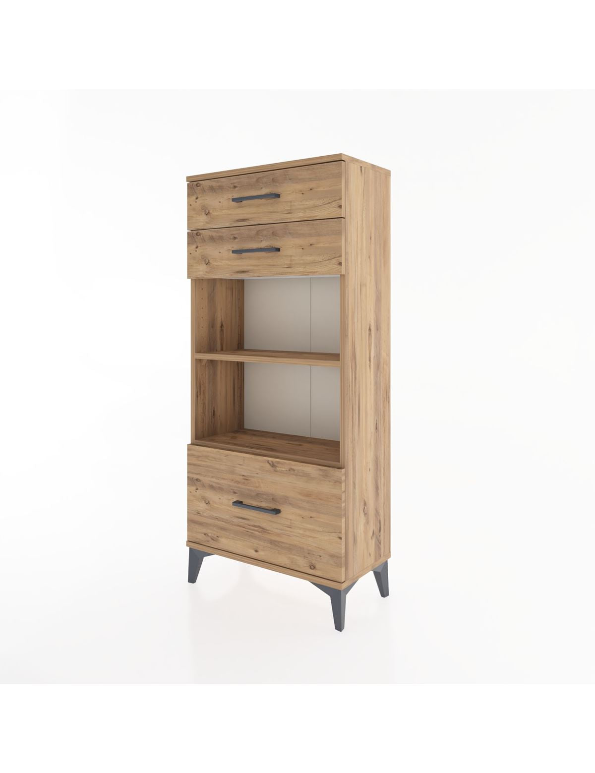 Hyperion Dolap 2 Raflı 3 Çekmeceli 60x44x134 - S50M007V9B
