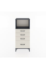 Hyperion Dolap Tek Raflı 4 Çekmeceli 60x44x134 - S50M008V4B