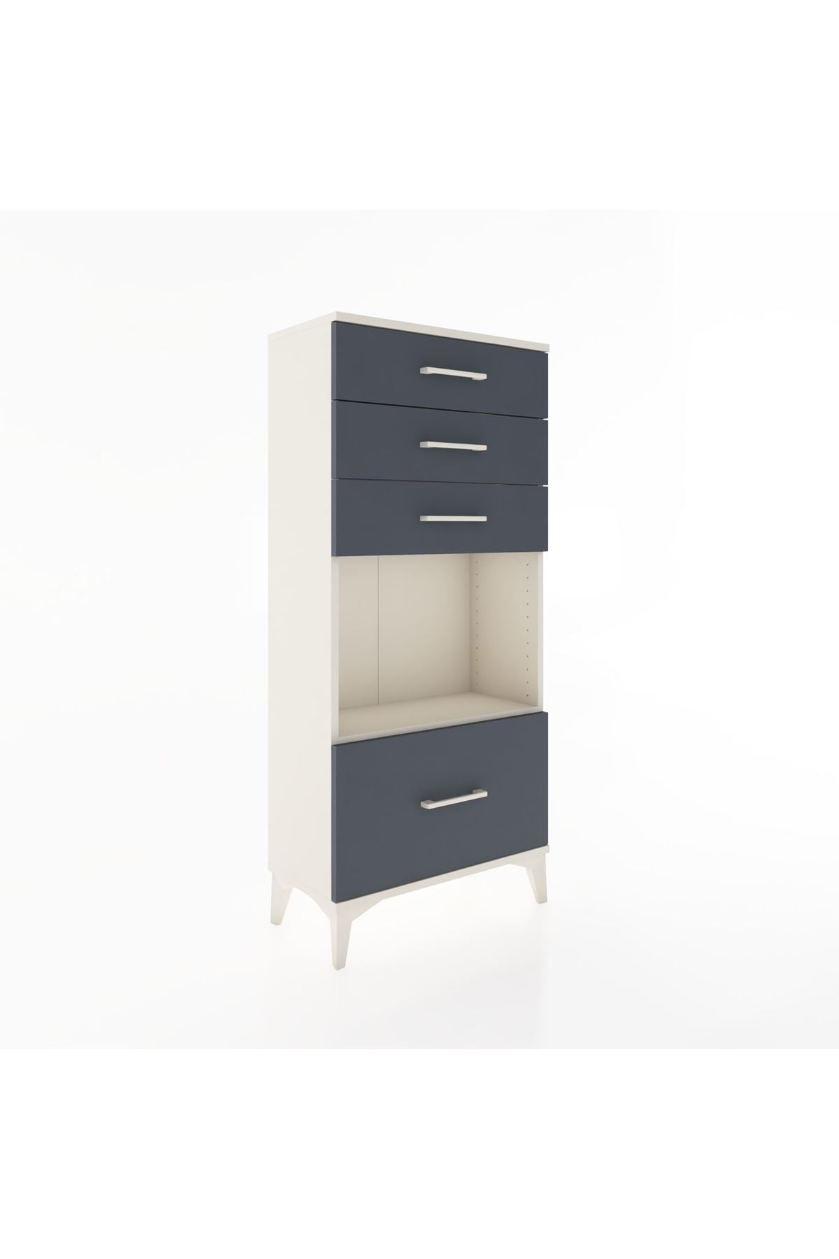 Hyperion Dolap Tek Raflı 4 Çekmeceli 60x44x134 - S50M009V2B