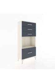 Hyperion Dolap Tek Raflı 4 Çekmeceli 60x44x134 - S50M009V2B