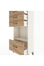 Hyperion Dolap Tek Raflı 4 Çekmeceli 60x44x134 - S50M009V3B