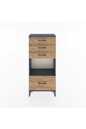 Hyperion Dolap Tek Raflı 4 Çekmeceli 60x44x134 - S50M009V6B