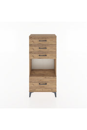 Hyperion Dolap Tek Raflı 4 Çekmeceli 60x44x134 - S50M009V9B