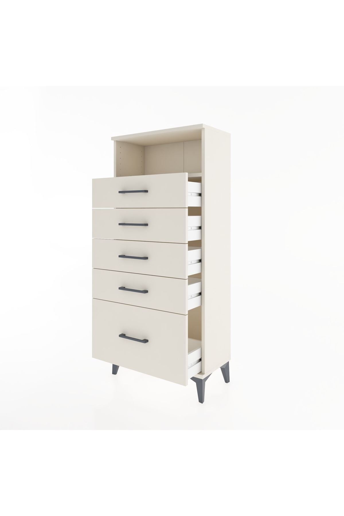 Hyperion Dolap Tek Raflı 5 Çekmeceli 60x44x134 - S50M010V1B