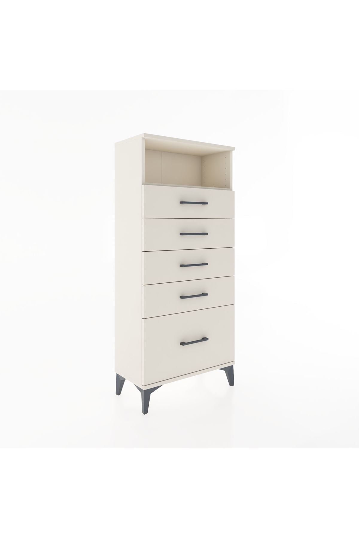 Hyperion Dolap Tek Raflı 5 Çekmeceli 60x44x134 - S50M010V1B