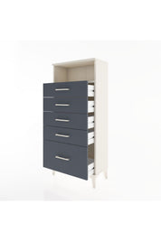 Hyperion Dolap Tek Raflı 5 Çekmeceli 60x44x134 - S50M010V2B