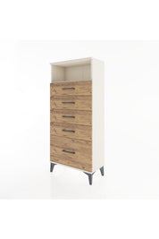 Hyperion Dolap Tek Raflı 5 Çekmeceli 60x44x134 - S50M010V3B