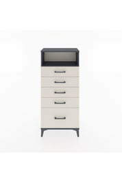Hyperion Dolap Tek Raflı 5 Çekmeceli 60x44x134 - S50M010V4B